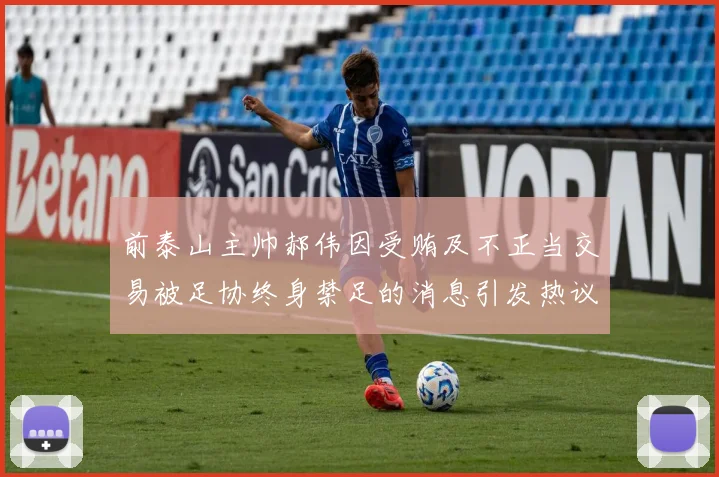 前泰山主帅郝伟因受贿及不正当交易被足协终身禁足的消息引发热议